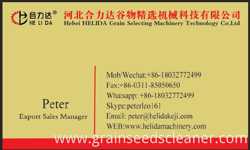 Grain Bean Seed Cleaner Cleaning Machine/Seed Grain Cleaner Grader/Corn Cleaner for Sale